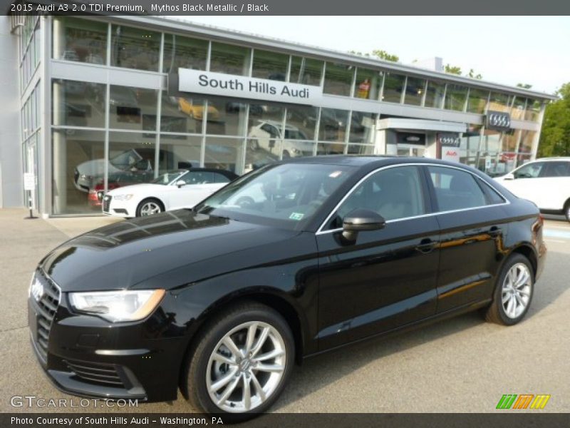 Mythos Black Metallic / Black 2015 Audi A3 2.0 TDI Premium