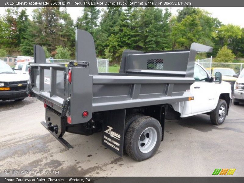 Summit White / Jet Black/Dark Ash 2015 Chevrolet Silverado 3500HD WT Regular Cab 4x4 Dump Truck