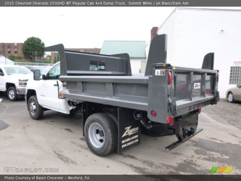 Summit White / Jet Black/Dark Ash 2015 Chevrolet Silverado 3500HD WT Regular Cab 4x4 Dump Truck