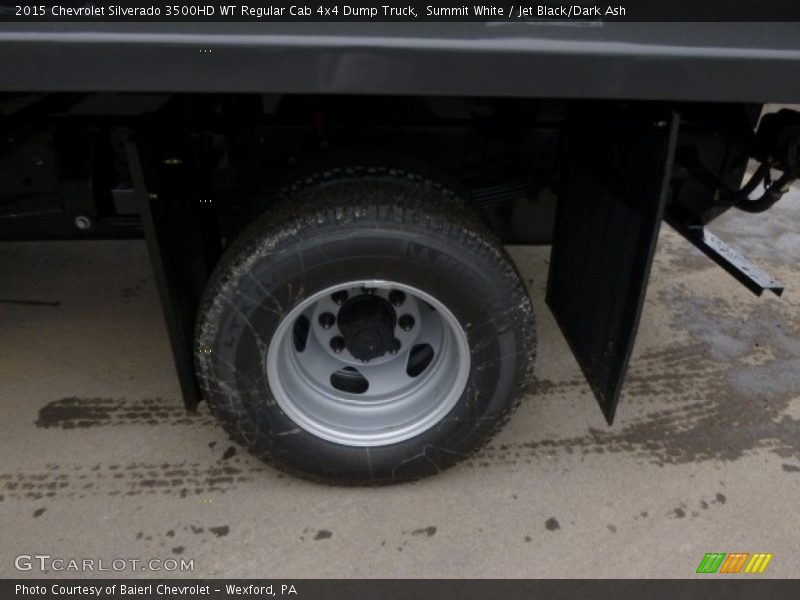 Summit White / Jet Black/Dark Ash 2015 Chevrolet Silverado 3500HD WT Regular Cab 4x4 Dump Truck