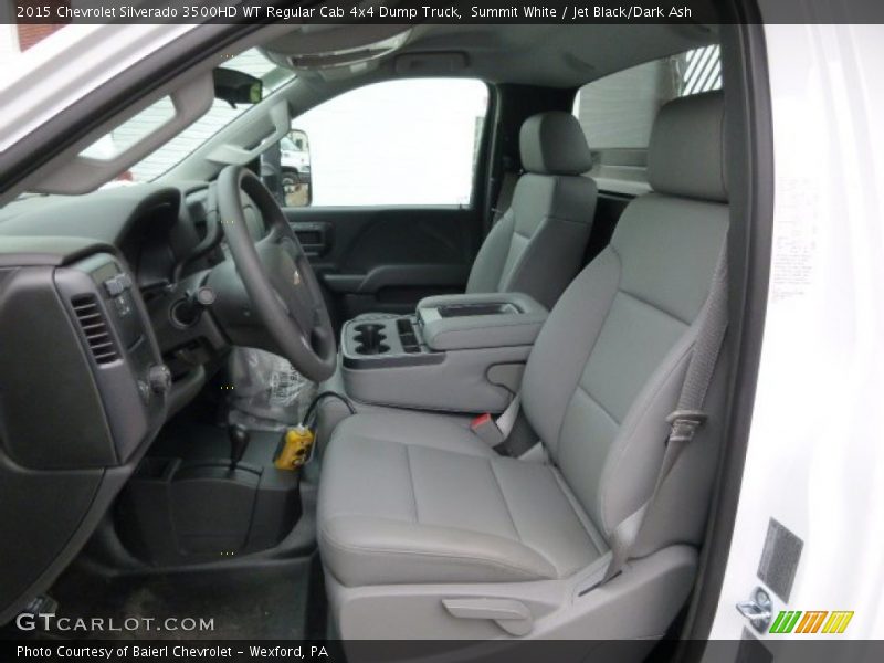 Summit White / Jet Black/Dark Ash 2015 Chevrolet Silverado 3500HD WT Regular Cab 4x4 Dump Truck