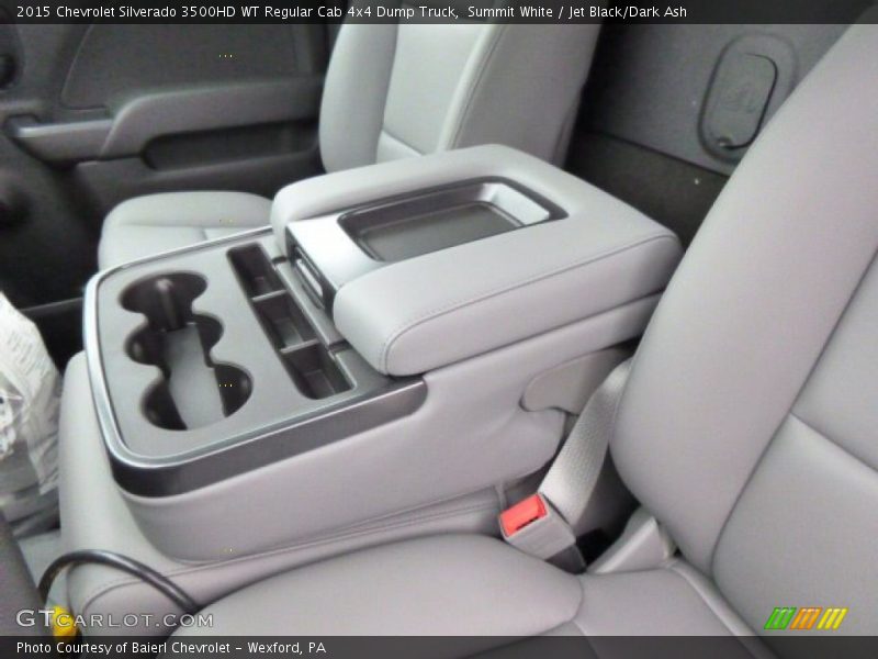 Summit White / Jet Black/Dark Ash 2015 Chevrolet Silverado 3500HD WT Regular Cab 4x4 Dump Truck