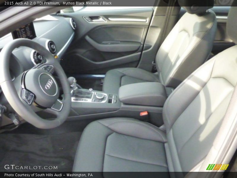 Mythos Black Metallic / Black 2015 Audi A3 2.0 TDI Premium