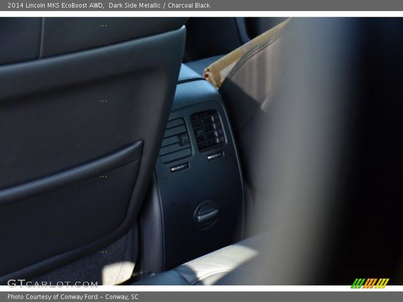 Dark Side Metallic / Charcoal Black 2014 Lincoln MKS EcoBoost AWD