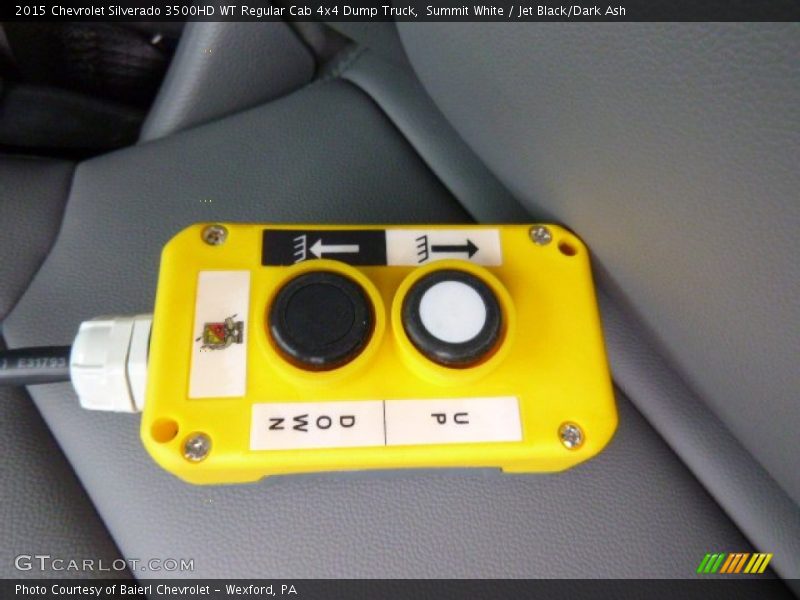 Summit White / Jet Black/Dark Ash 2015 Chevrolet Silverado 3500HD WT Regular Cab 4x4 Dump Truck