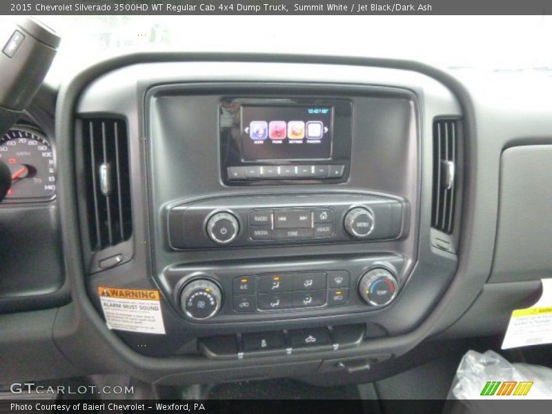 Summit White / Jet Black/Dark Ash 2015 Chevrolet Silverado 3500HD WT Regular Cab 4x4 Dump Truck