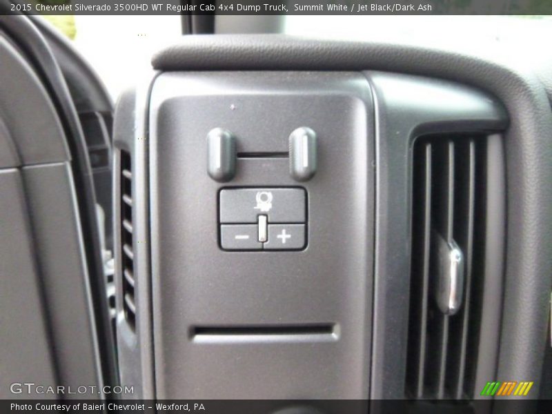 Summit White / Jet Black/Dark Ash 2015 Chevrolet Silverado 3500HD WT Regular Cab 4x4 Dump Truck