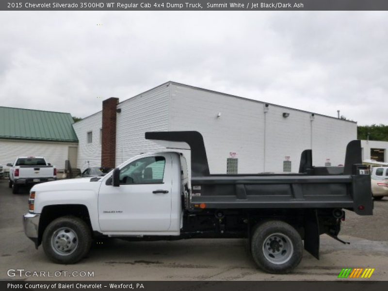 Summit White / Jet Black/Dark Ash 2015 Chevrolet Silverado 3500HD WT Regular Cab 4x4 Dump Truck