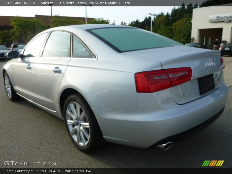 Ice Silver Metallic / Black 2015 Audi A6 2.0T Premium Plus quattro Sedan