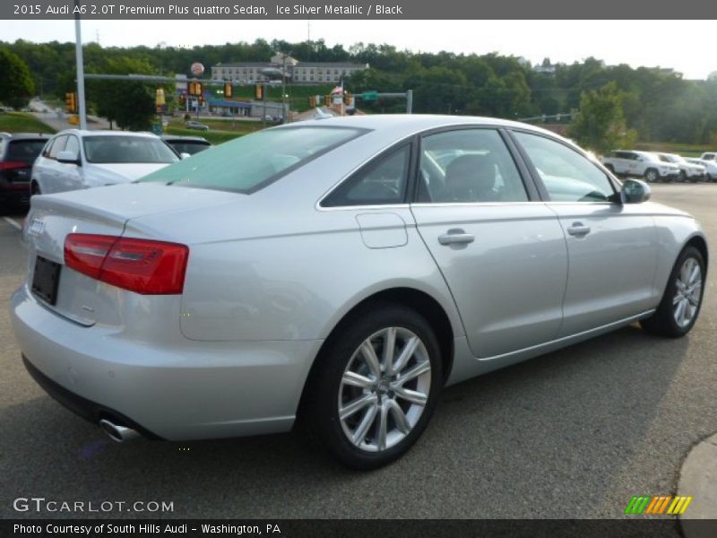 Ice Silver Metallic / Black 2015 Audi A6 2.0T Premium Plus quattro Sedan