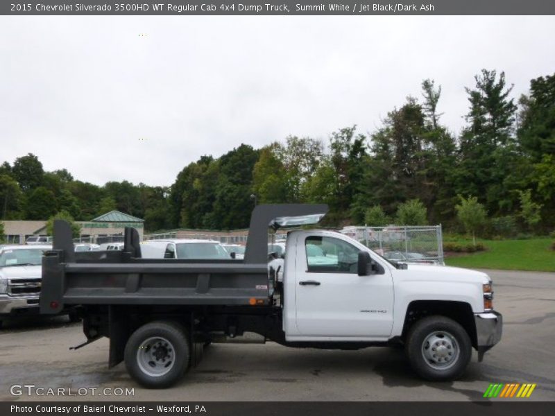 Summit White / Jet Black/Dark Ash 2015 Chevrolet Silverado 3500HD WT Regular Cab 4x4 Dump Truck