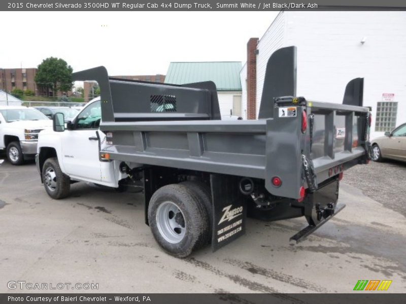 Summit White / Jet Black/Dark Ash 2015 Chevrolet Silverado 3500HD WT Regular Cab 4x4 Dump Truck