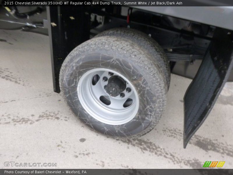 Summit White / Jet Black/Dark Ash 2015 Chevrolet Silverado 3500HD WT Regular Cab 4x4 Dump Truck