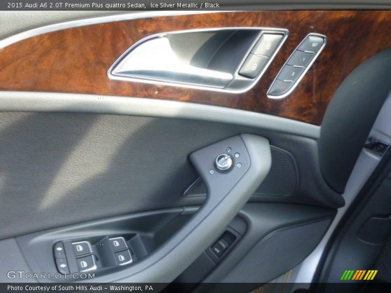 Ice Silver Metallic / Black 2015 Audi A6 2.0T Premium Plus quattro Sedan