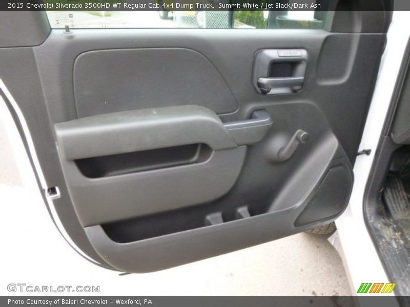 Summit White / Jet Black/Dark Ash 2015 Chevrolet Silverado 3500HD WT Regular Cab 4x4 Dump Truck