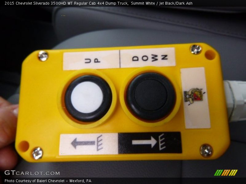 Summit White / Jet Black/Dark Ash 2015 Chevrolet Silverado 3500HD WT Regular Cab 4x4 Dump Truck