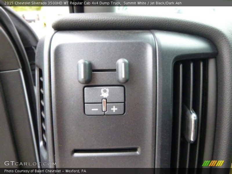 Summit White / Jet Black/Dark Ash 2015 Chevrolet Silverado 3500HD WT Regular Cab 4x4 Dump Truck