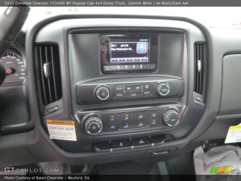 Summit White / Jet Black/Dark Ash 2015 Chevrolet Silverado 3500HD WT Regular Cab 4x4 Dump Truck