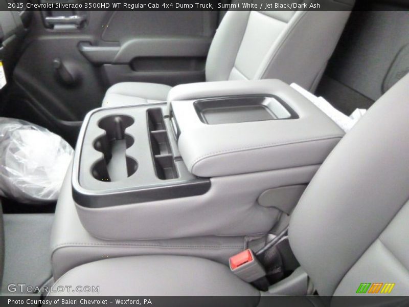 Summit White / Jet Black/Dark Ash 2015 Chevrolet Silverado 3500HD WT Regular Cab 4x4 Dump Truck
