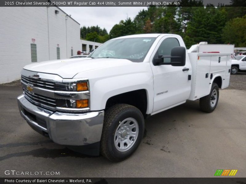 Summit White / Jet Black/Dark Ash 2015 Chevrolet Silverado 3500HD WT Regular Cab 4x4 Utility