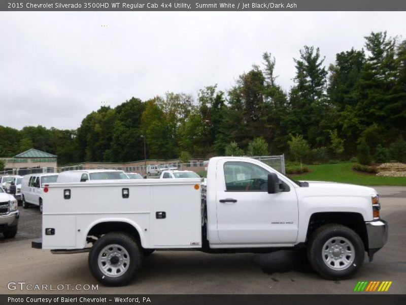 Summit White / Jet Black/Dark Ash 2015 Chevrolet Silverado 3500HD WT Regular Cab 4x4 Utility