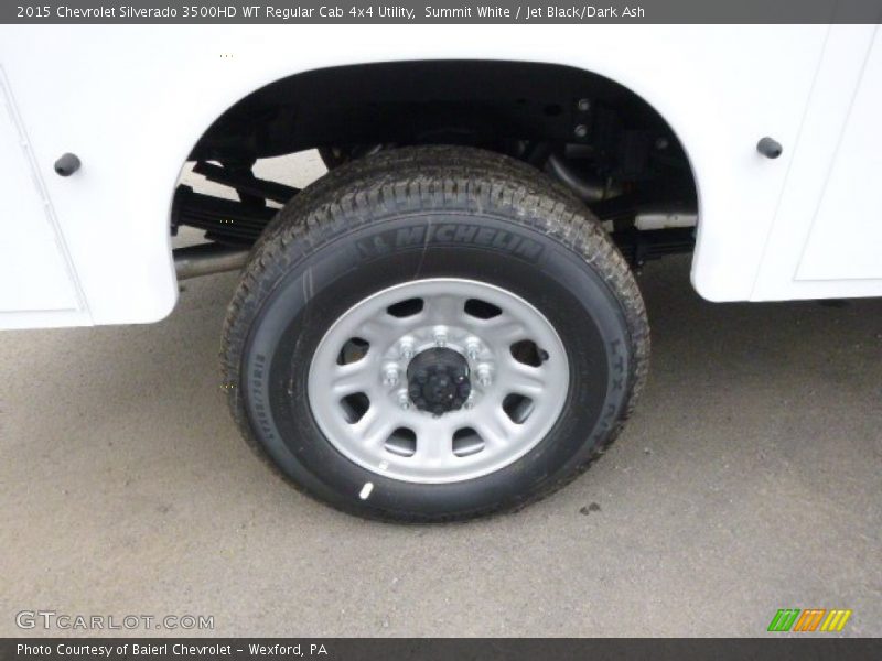 Summit White / Jet Black/Dark Ash 2015 Chevrolet Silverado 3500HD WT Regular Cab 4x4 Utility