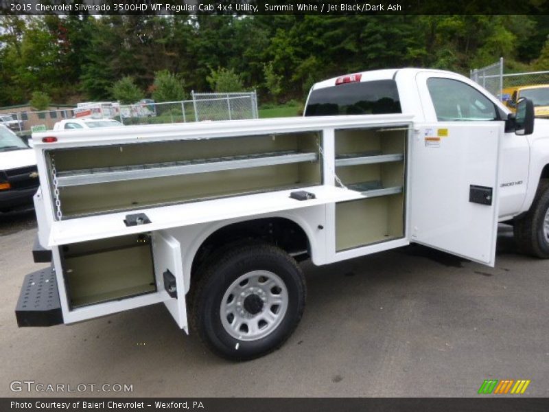 Summit White / Jet Black/Dark Ash 2015 Chevrolet Silverado 3500HD WT Regular Cab 4x4 Utility