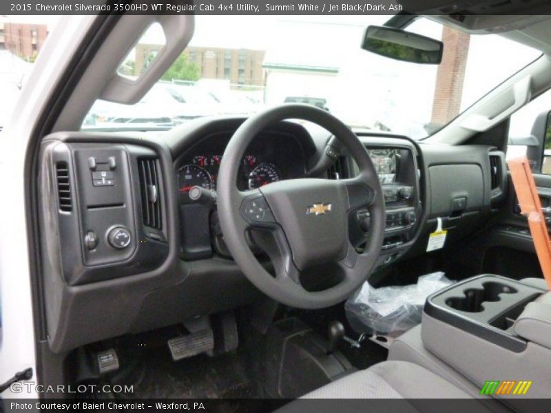 Summit White / Jet Black/Dark Ash 2015 Chevrolet Silverado 3500HD WT Regular Cab 4x4 Utility