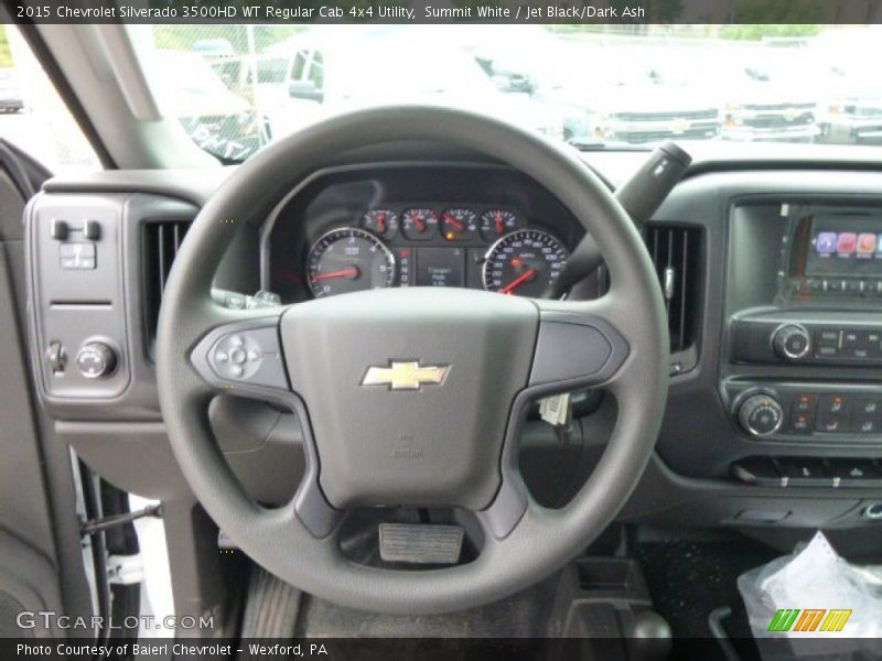 Summit White / Jet Black/Dark Ash 2015 Chevrolet Silverado 3500HD WT Regular Cab 4x4 Utility