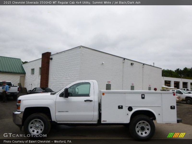 Summit White / Jet Black/Dark Ash 2015 Chevrolet Silverado 3500HD WT Regular Cab 4x4 Utility