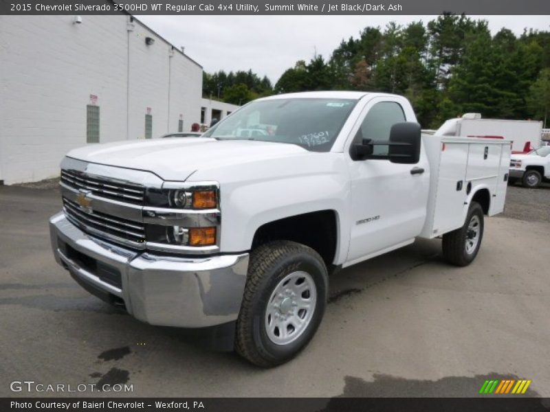 Summit White / Jet Black/Dark Ash 2015 Chevrolet Silverado 3500HD WT Regular Cab 4x4 Utility
