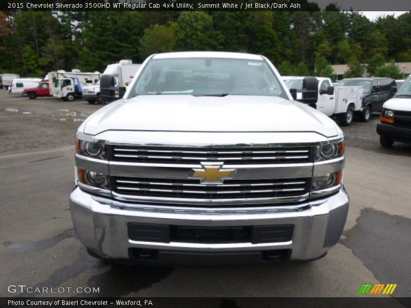 Summit White / Jet Black/Dark Ash 2015 Chevrolet Silverado 3500HD WT Regular Cab 4x4 Utility