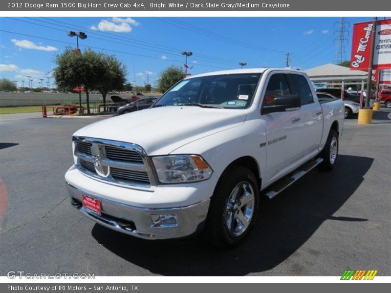 Bright White / Dark Slate Gray/Medium Graystone 2012 Dodge Ram 1500 Big Horn Crew Cab 4x4