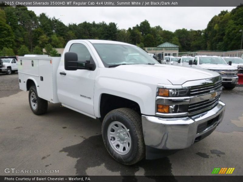 Summit White / Jet Black/Dark Ash 2015 Chevrolet Silverado 3500HD WT Regular Cab 4x4 Utility