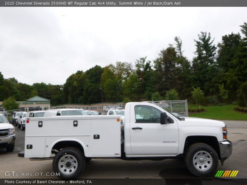 Summit White / Jet Black/Dark Ash 2015 Chevrolet Silverado 3500HD WT Regular Cab 4x4 Utility