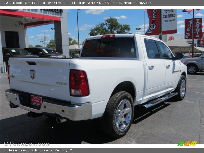 Bright White / Dark Slate Gray/Medium Graystone 2012 Dodge Ram 1500 Big Horn Crew Cab 4x4