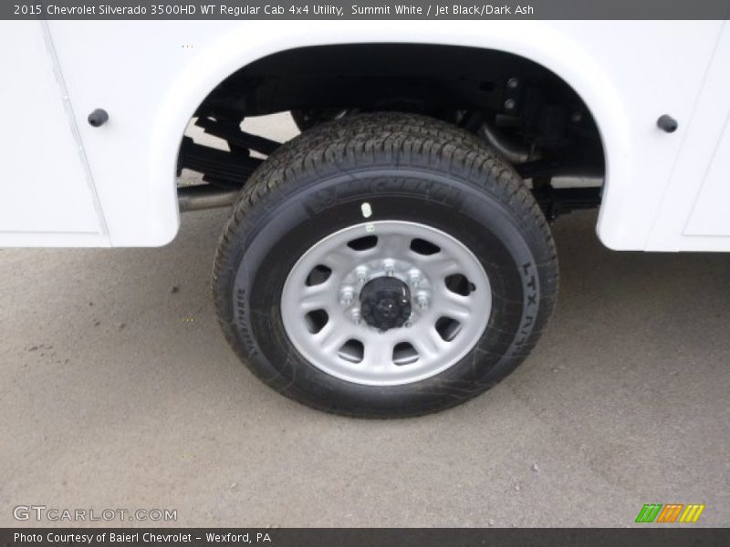 Summit White / Jet Black/Dark Ash 2015 Chevrolet Silverado 3500HD WT Regular Cab 4x4 Utility