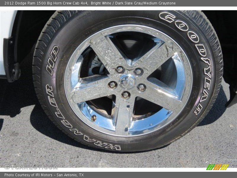 Bright White / Dark Slate Gray/Medium Graystone 2012 Dodge Ram 1500 Big Horn Crew Cab 4x4