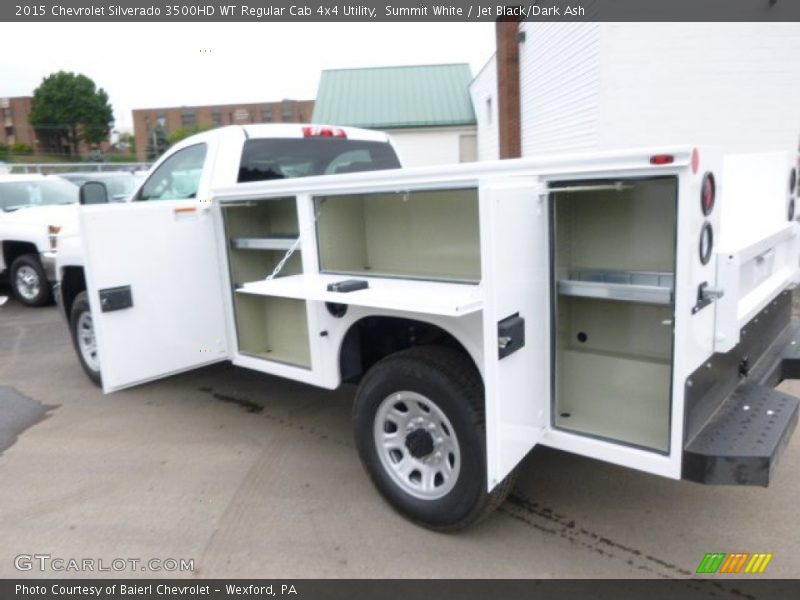 Summit White / Jet Black/Dark Ash 2015 Chevrolet Silverado 3500HD WT Regular Cab 4x4 Utility