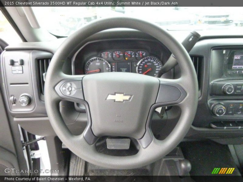 Summit White / Jet Black/Dark Ash 2015 Chevrolet Silverado 3500HD WT Regular Cab 4x4 Utility