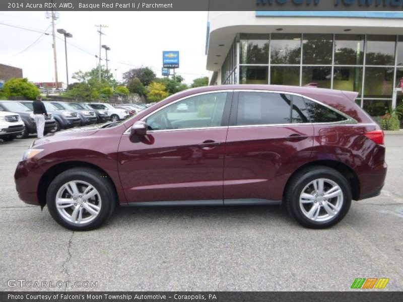 Basque Red Pearl II / Parchment 2014 Acura RDX AWD