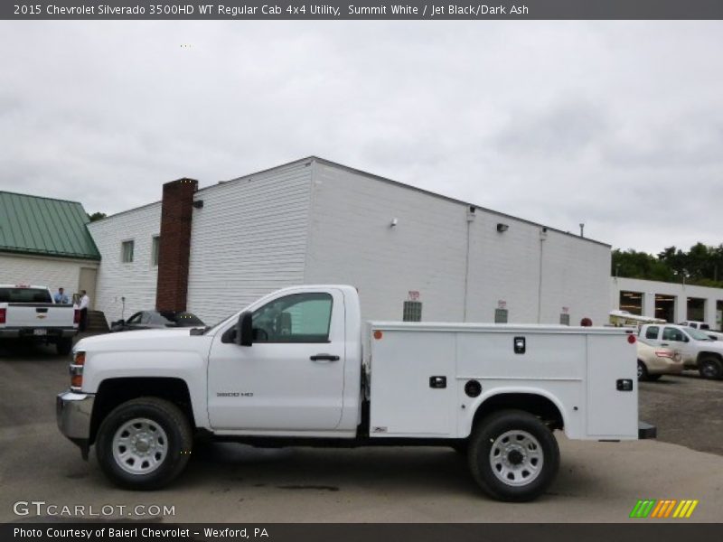 Summit White / Jet Black/Dark Ash 2015 Chevrolet Silverado 3500HD WT Regular Cab 4x4 Utility