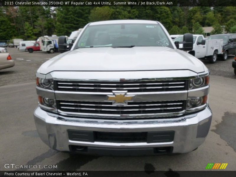 Summit White / Jet Black/Dark Ash 2015 Chevrolet Silverado 3500HD WT Regular Cab 4x4 Utility