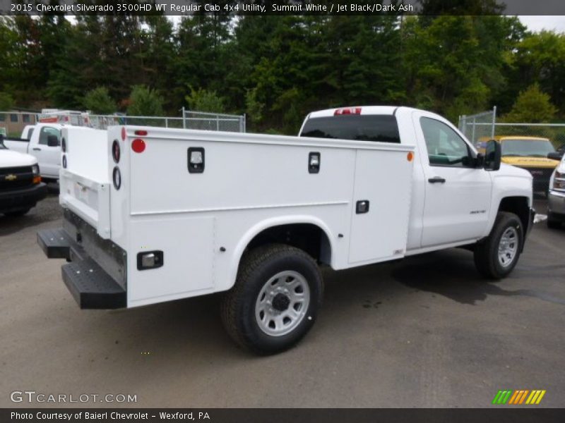 Summit White / Jet Black/Dark Ash 2015 Chevrolet Silverado 3500HD WT Regular Cab 4x4 Utility