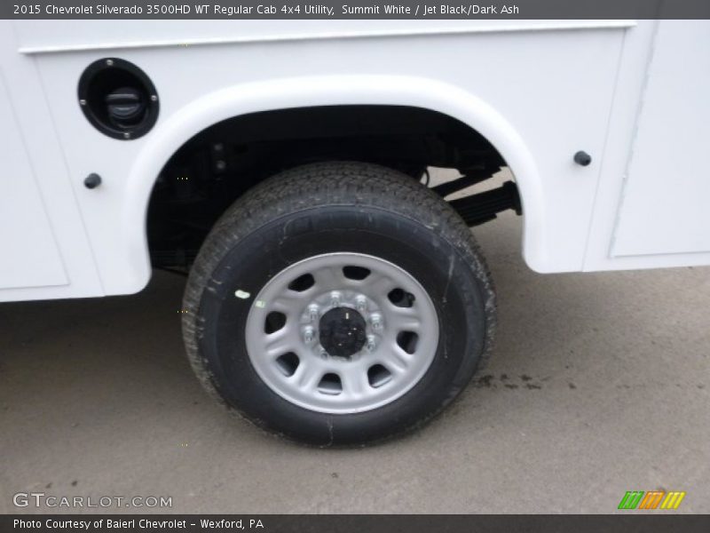 Summit White / Jet Black/Dark Ash 2015 Chevrolet Silverado 3500HD WT Regular Cab 4x4 Utility