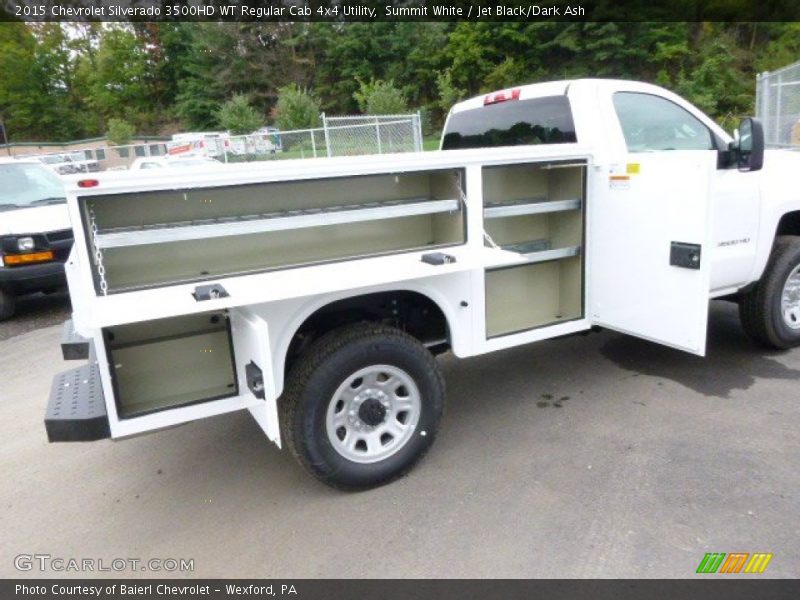 Summit White / Jet Black/Dark Ash 2015 Chevrolet Silverado 3500HD WT Regular Cab 4x4 Utility