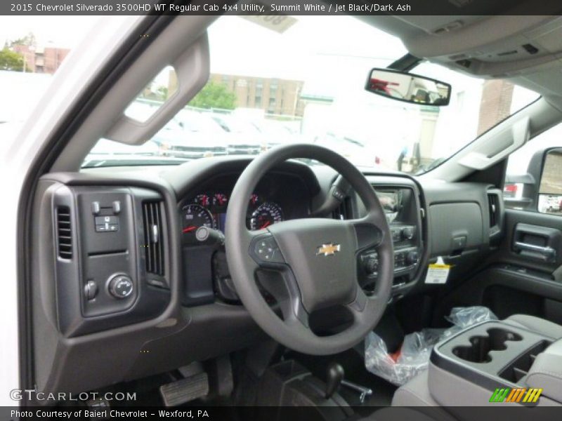 Summit White / Jet Black/Dark Ash 2015 Chevrolet Silverado 3500HD WT Regular Cab 4x4 Utility