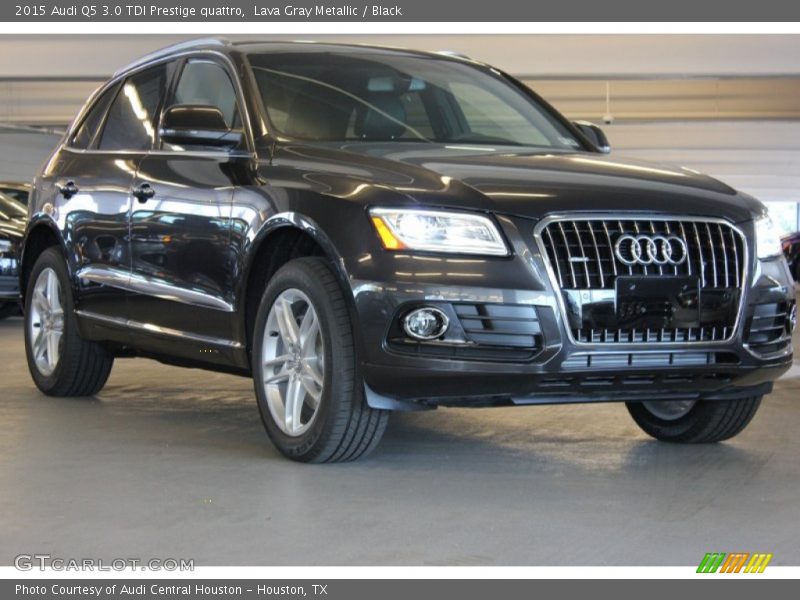 Lava Gray Metallic / Black 2015 Audi Q5 3.0 TDI Prestige quattro