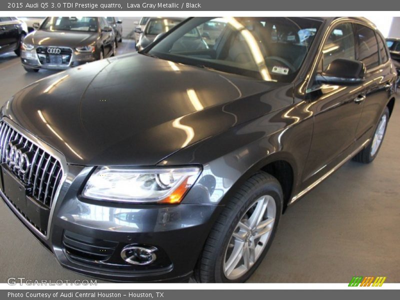 Lava Gray Metallic / Black 2015 Audi Q5 3.0 TDI Prestige quattro