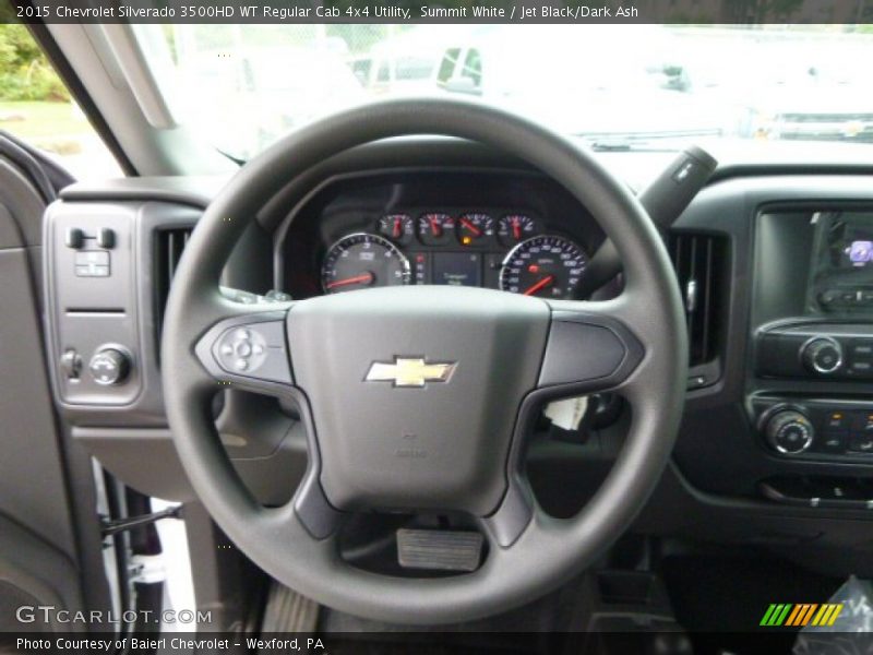 Summit White / Jet Black/Dark Ash 2015 Chevrolet Silverado 3500HD WT Regular Cab 4x4 Utility